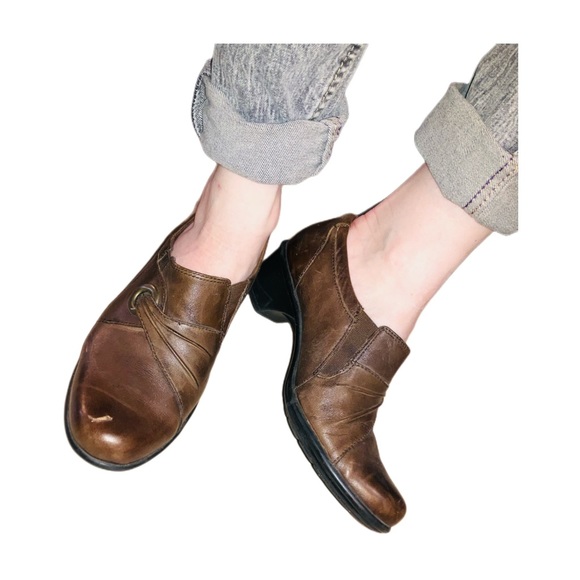 Clark’s Bendables Wish Trance Leather Bootie Pumps - Picture 4 of 4